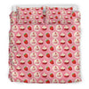 Strawberry Cake Pattern Print Duvet Cover Bedding Set-grizzshop