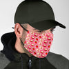 Strawberry Cake Pattern Print Face Mask-grizzshop