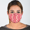 Strawberry Cake Pattern Print Face Mask-grizzshop