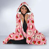 Strawberry Cake Pattern Print Hooded Blanket-grizzshop