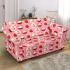 Strawberry Cake Pattern Print Loveseat Cover-grizzshop