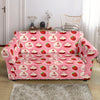 Strawberry Cake Pattern Print Loveseat Cover-grizzshop