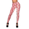 Strawberry Cake Pattern Print Women Leggings-grizzshop