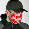 Strawberry Pattern Print Face Mask-grizzshop