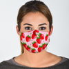 Strawberry Pattern Print Face Mask-grizzshop