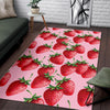 Strawberry Pattern Print Floor Mat-grizzshop