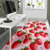 Strawberry Pattern Print Floor Mat-grizzshop