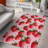 Strawberry Pattern Print Floor Mat-grizzshop