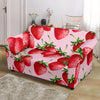 Strawberry Pattern Print Loveseat Cover-grizzshop