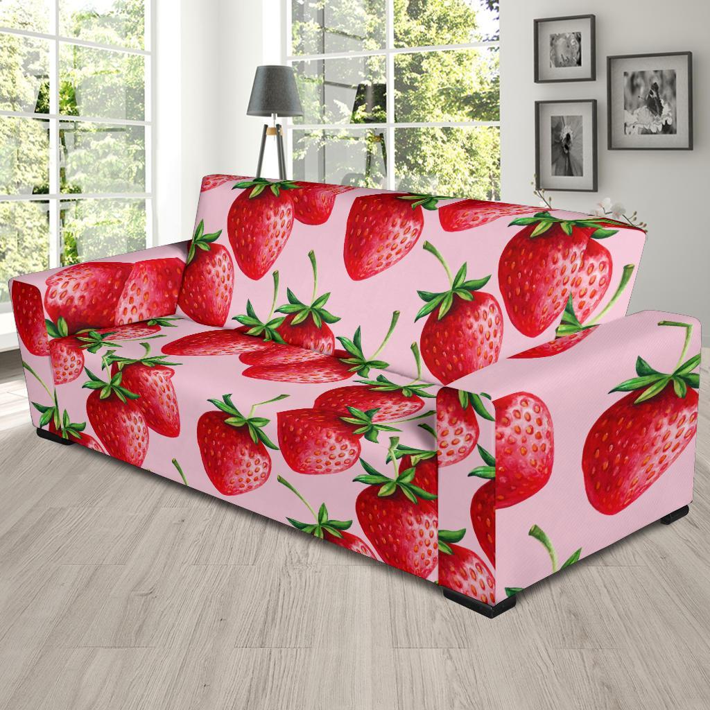 Strawberry Pattern Print Sofa Covers-grizzshop