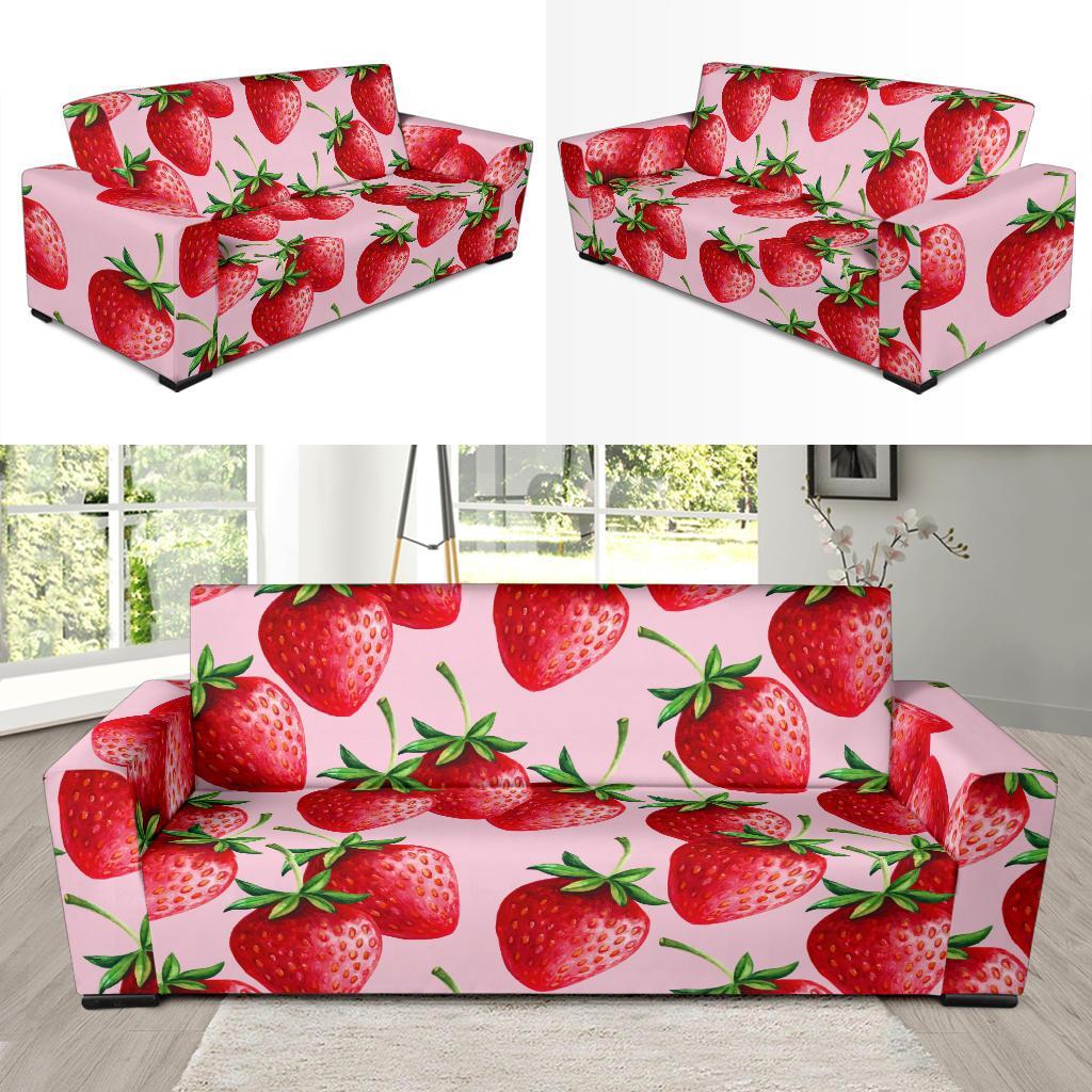 Strawberry Pattern Print Sofa Covers-grizzshop