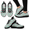 Strawberry Print Pattern Black Sneaker Shoes For Men Women-grizzshop