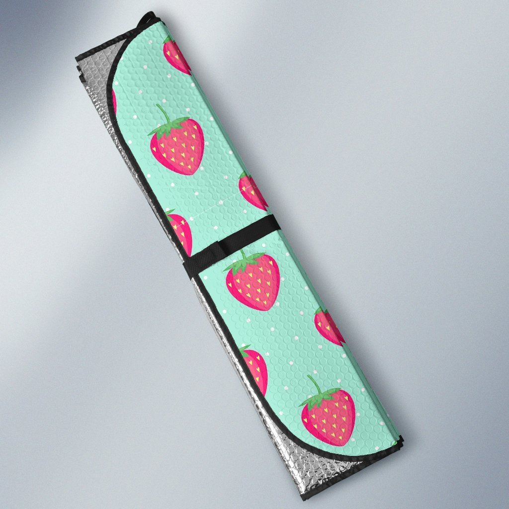 Strawberry Print Pattern Car Sun Shade-grizzshop