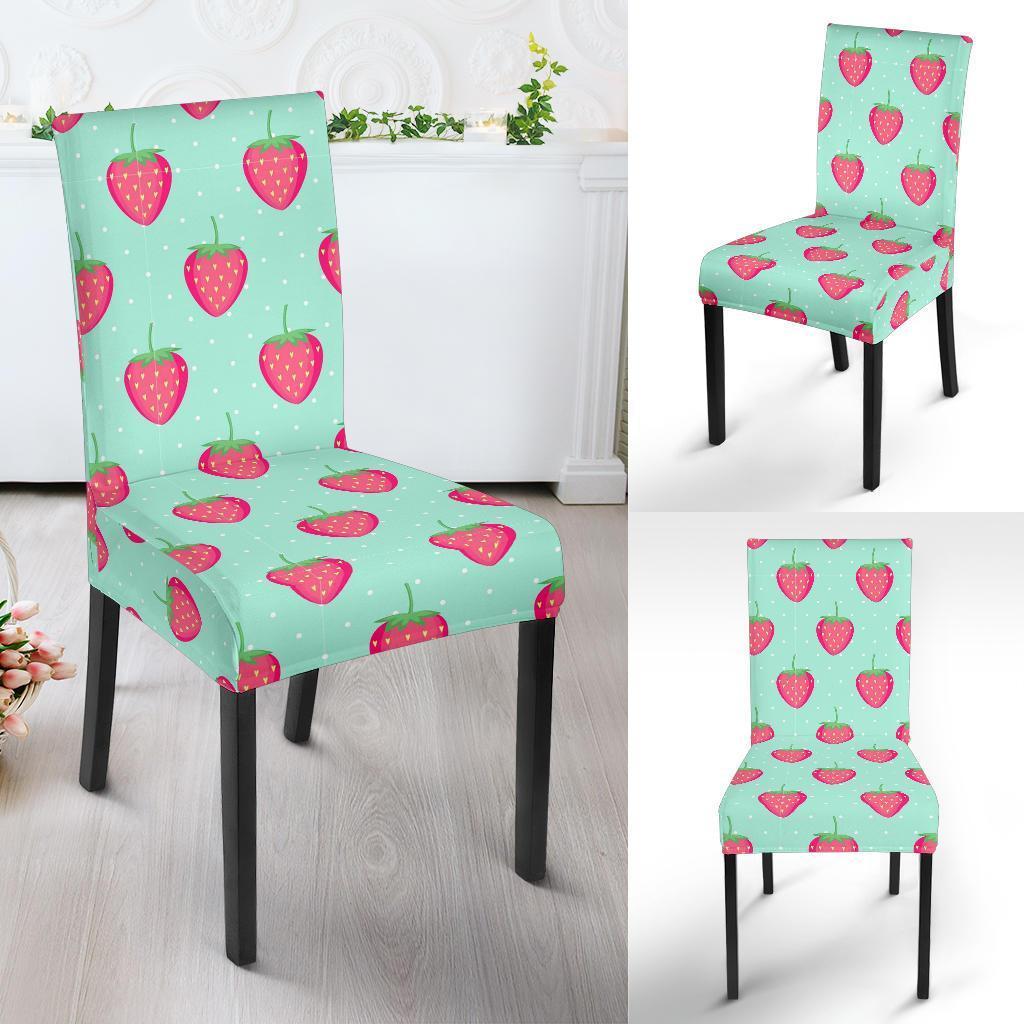 Strawberry Print Pattern Chair Cover-grizzshop