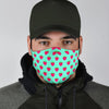 Strawberry Print Pattern Face Mask-grizzshop