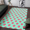 Strawberry Print Pattern Floor Mat-grizzshop