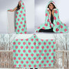 Strawberry Print Pattern Hooded Blanket-grizzshop