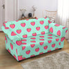 Strawberry Print Pattern Loveseat Cover-grizzshop