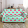 Strawberry Print Pattern Loveseat Cover-grizzshop