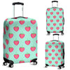 Strawberry Print Pattern Luggage Cover Protector-grizzshop