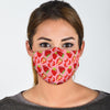 Strawberry Slice Print Pattern Face Mask-grizzshop