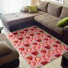 Strawberry Slice Print Pattern Floor Mat-grizzshop