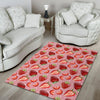 Strawberry Slice Print Pattern Floor Mat-grizzshop