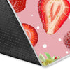 Strawberry Slice Print Pattern Floor Mat-grizzshop