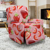 Strawberry Slice Print Pattern Recliner Cover-grizzshop