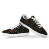 String Lights Colorful Christmas Print White Low Top Sneakers-grizzshop