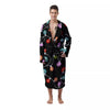 String Lights LED Christmas Print Men's Robe-grizzshop