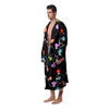 String Lights LED Christmas Print Men's Robe-grizzshop