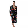 String Lights LED Christmas Print Men's Robe-grizzshop