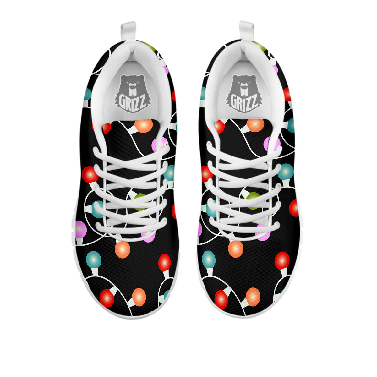 String Lights LED Christmas Print White Sneaker-grizzshop