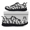 Stripe Camo Winter Tiger Print Pattern Black Sneaker-grizzshop