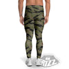 Stripe Camouflage Military Tiger Print Men's Leggings-grizzshop