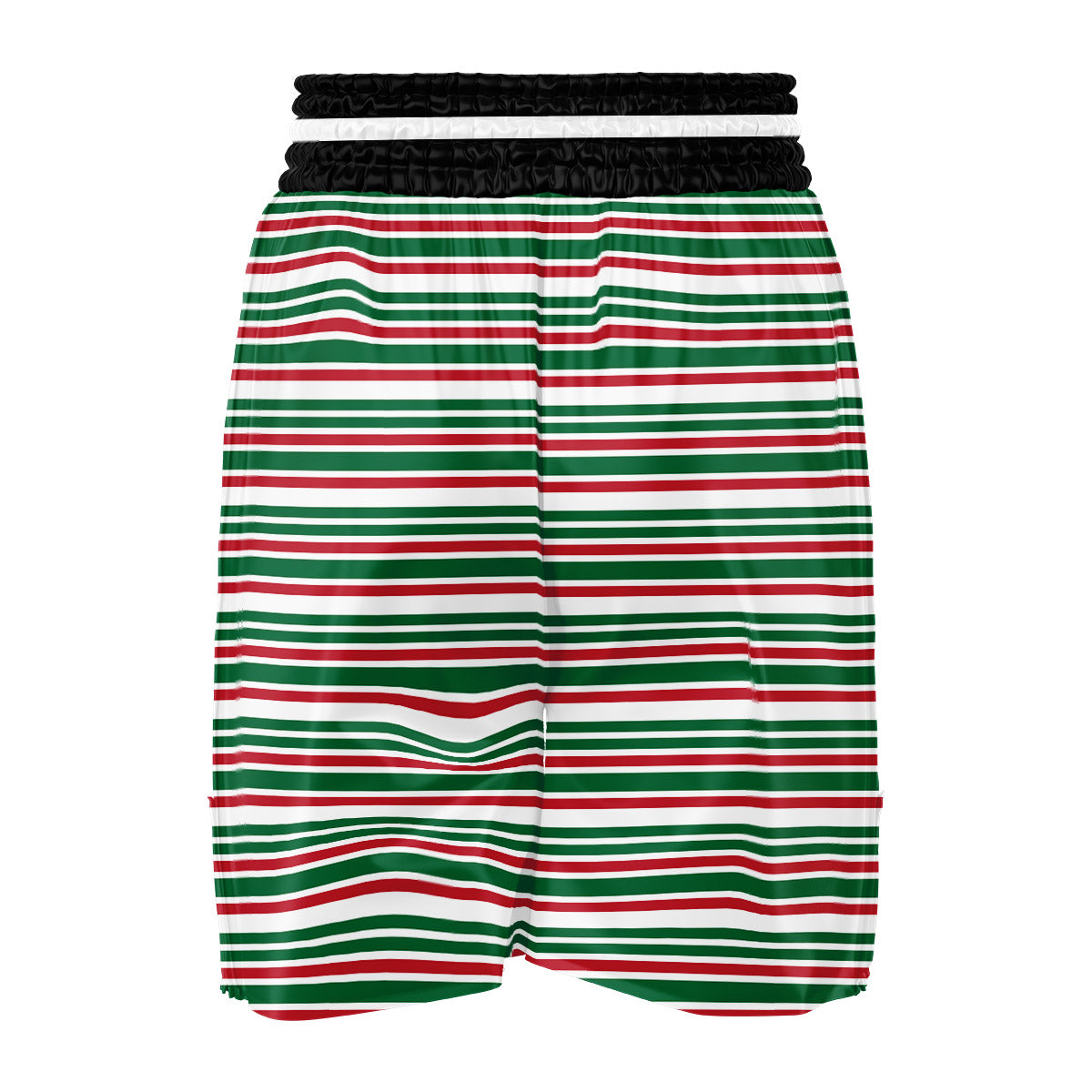 Stripe Candy Cane Print Pattern Boxing Shorts-grizzshop