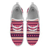 Stripe Southwestern Print Pattern White Athletic Shoes-grizzshop