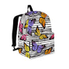 Striped Butterfly Print Backpack-grizzshop