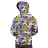 Striped Butterfly Print Men's Hoodie-grizzshop