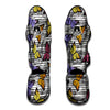 Striped Butterfly Print Muay Thai Shin Guard-grizzshop