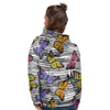 Striped Butterfly Print Women's Hoodie-grizzshop