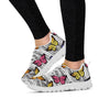 Striped Butterfly Print Women's Sneakers-grizzshop