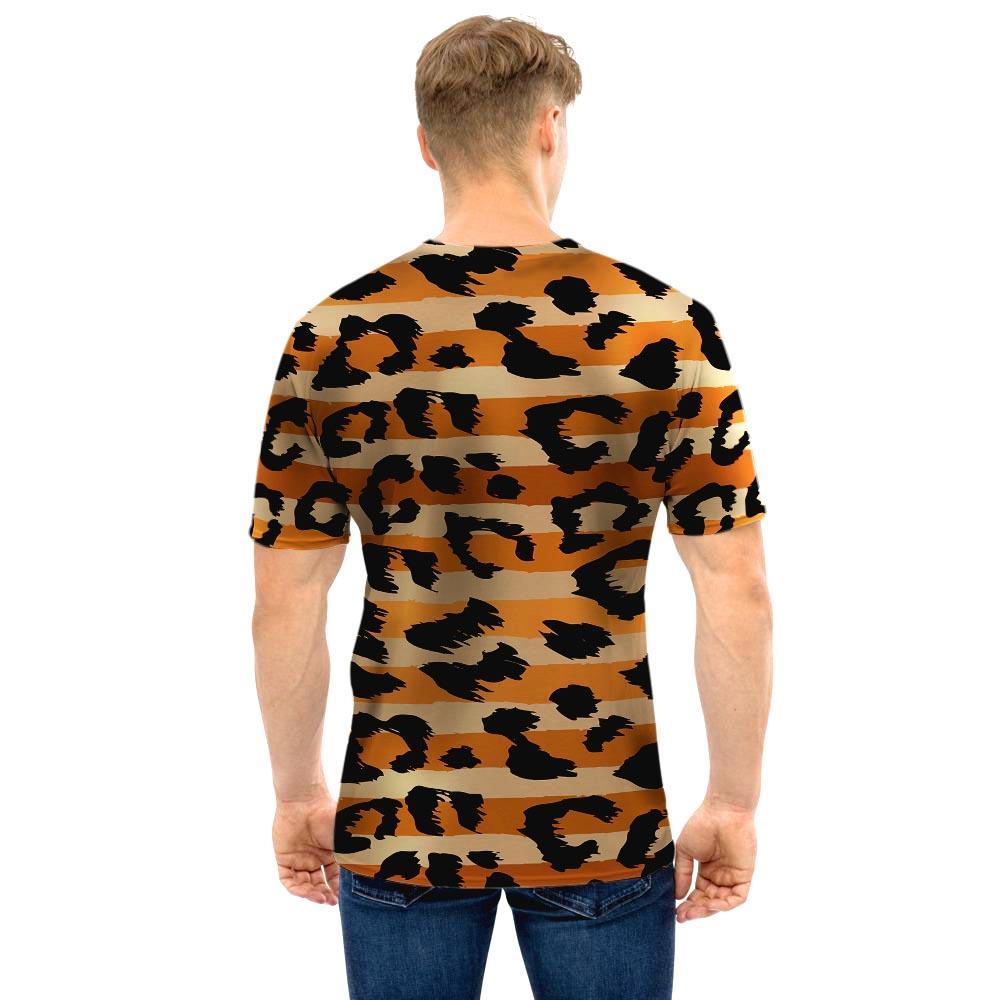 Striped Leopard Men T Shirt-grizzshop