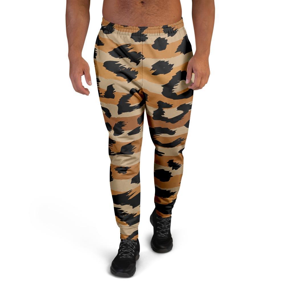 Striped Leopard Men's Joggers-grizzshop