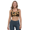 Striped Leopard Sports Bra-grizzshop