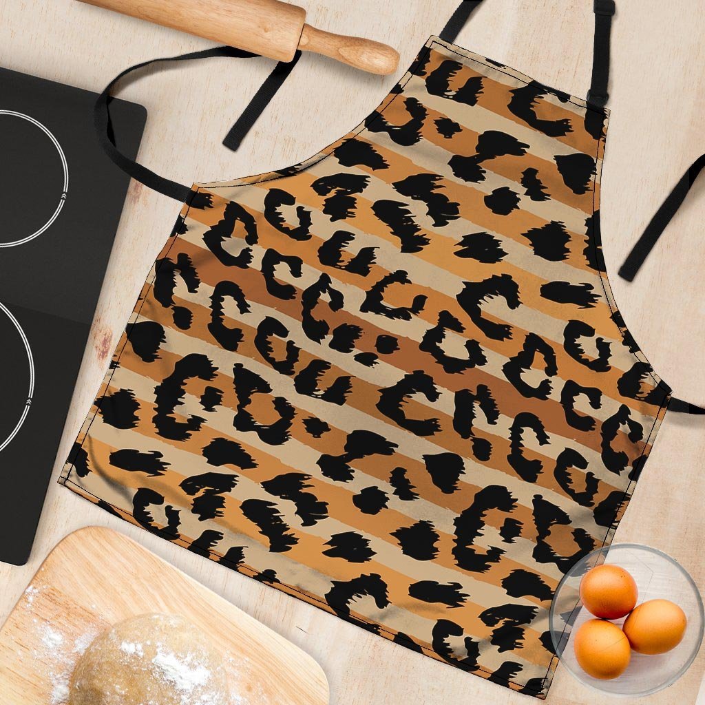 Striped Leopard Women's Apron-grizzshop