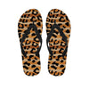 Striped Leopard Women's Flip Flops-grizzshop