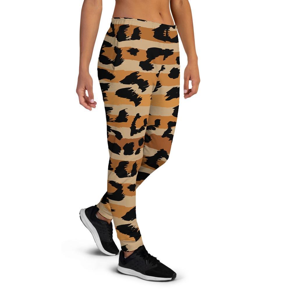 Striped Leopard Women's Joggers-grizzshop