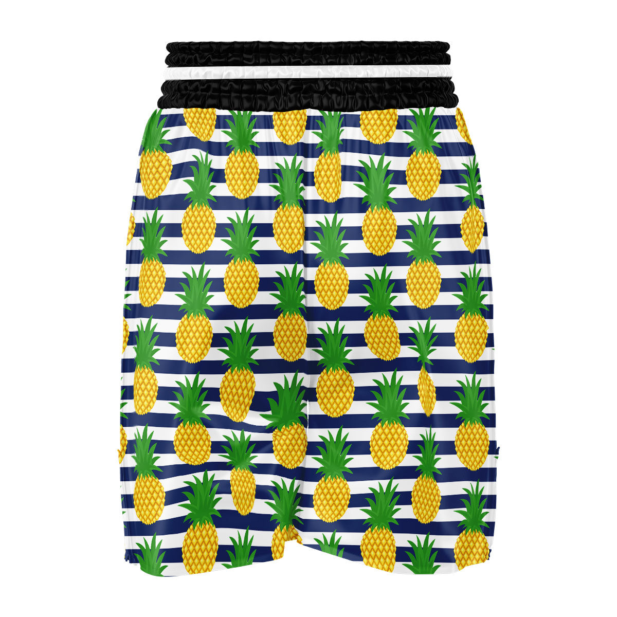 Striped Pineapple Print Pattern Boxing Shorts-grizzshop